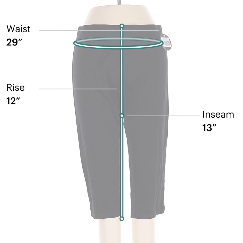 Talbots Navy Cropped Straight-Leg Capris - Picture 4 of 4